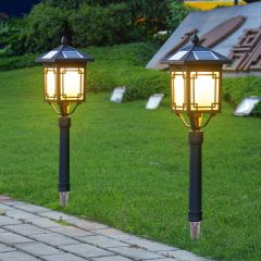 太阳能灯户外庭院灯led户外防水草地灯地插式家用花园别墅草坪灯