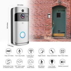 720p运动检测智能家居无线相机视频门铃wifi戒指门铃