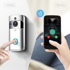 720p智能门铃WiFi无线视频对讲机门环安全摄像头铃