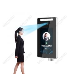7英寸Hisilicon内置卡读取器黑人穿着引擎盖女性面部识别终端系统的黑人