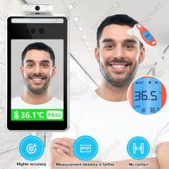 AI面部识别门进入系统智能安全脸识别温度热摄像机