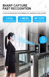 OEM ODM门访问系统面部识别旋转门