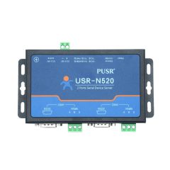工业双序列端口RS232 RS485到以太网转换器服务器IoT设备USR-N520支持Modbus RTU到TCP