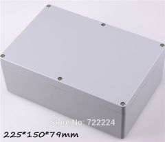 1 pcs 225*150*79mm IP68 aluminum waterproof enclosure DIY junction box outdoor metal box for electro