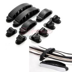 10Pcs Cable Cord Wire Line Organizer Plastic Clips Ties Fixer Fastener Holder Z17 Drop ship
