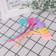 10pcs/set可重复使用的硅线电缆绑带组织者食品袋密封束领带