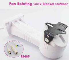 CCTV Bracket Pan Electrical Rotating Holder For Security Camera 255 degree Rotation Wall Mounting CC