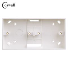 Coswall External Mounting Box 172mm*86mm*33mm for 86 Type Double Switches or Sockets Apply For Any P