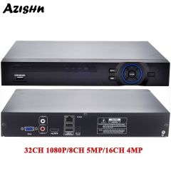 全高清1080p H.265 32CH CCTV NVR 25CH 5MP 8CH 4K NVR 2 SATA HDD XMEYE ONVIF P2P P2P HDMI HDMI VGA CCTV视频