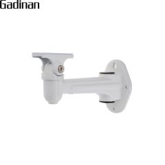 GADINAN CCTV Wall Mount Stand Aluminum Metallic Silver Bracket Indoor Outdoor for Bullet Camera IP C