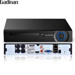 GADINAN H.265 25CH 5MP/8CH 4K（8MP）/32CH 1080P安全NVR支持1x6TB SATA HDD带有Xmeye App HDM