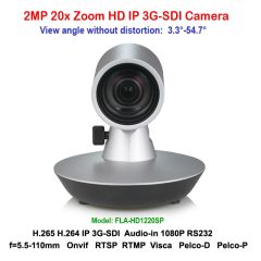 H.265 2MP 20X ZOOM 3G-SDI IP MINI视频会议摄像机支持RTSP RTMP VISCA PELCO协议