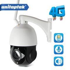 HD 1080P 3G 4G WIFI CCTV摄像机SIM卡速度圆顶无线PTZ IP摄像机Wi-Fi户外4X光学