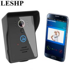Leshp无线视频门电话WiFi IR夜视视觉门铃140度超宽观看