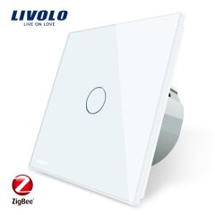 Livolo EU Standard Zigbee Smart Home Wall Touch Switch, Touch/WiFi/APP Control, Works with Alexa,Onl