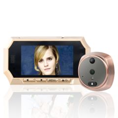 Mountainone 4.3“ TFT LCD屏幕数字窥视孔门观看器PIR运动检测门铃16