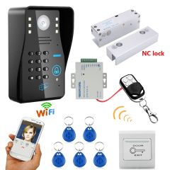 Mountainone Wireless WiFi RFID密码访问控制对讲系统 +电螺栓锁列板