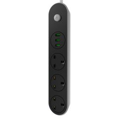 New 3 Sockets+3 USB Ports Electronic Power Strip Smart Socket Surge Protector Fast Charging Home Ext