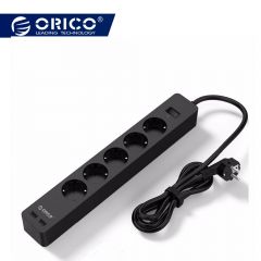 ORICO 3/5 AC+2 USB电源插座家庭办公室电涌保护器欧盟插头Hargers Hargers Extensi