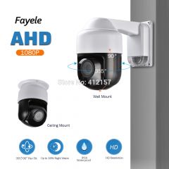 室外CCTV安全性AHD 1080P PTZ相机全高清2MP 3“迷你尺寸4x Zoom 2.8-12mm IR自动焦点U