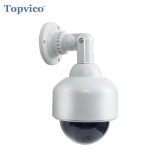 topvico虚拟相机PTZ速度圆顶电池电动闪烁闪烁LED LED假户外监视SECU