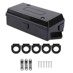 VODOOL 7 Way Waterproof Trailer Socket Plug Wiring Electrical Wire Cord Junction Box 7Pin Car Cable 