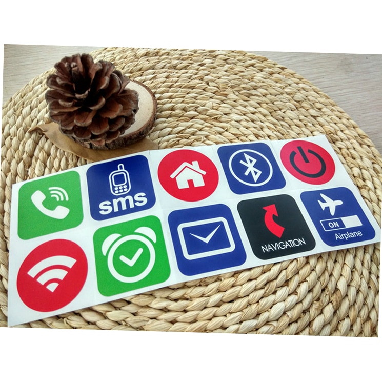 10pcs/lot NFC标签贴纸NTAG213 13.56MHz标签RFID标签卡粘合键标签llaveros ll ll