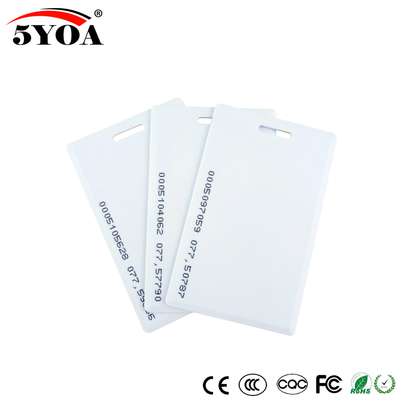 50pcs 1.8毫米EM4100 125KHz键FOB rfid标签访问控制卡贴纸键fob令牌r