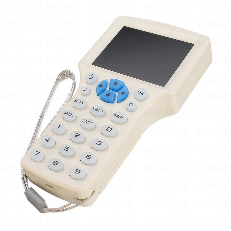 125KHz /13.56MHz USB RFID复印机读取器克隆器英语10频率智能卡RFID DEPLICATO