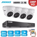 ANNKE 4路300万像素5合1监控系统（DVR+4台高清防水摄像机）
