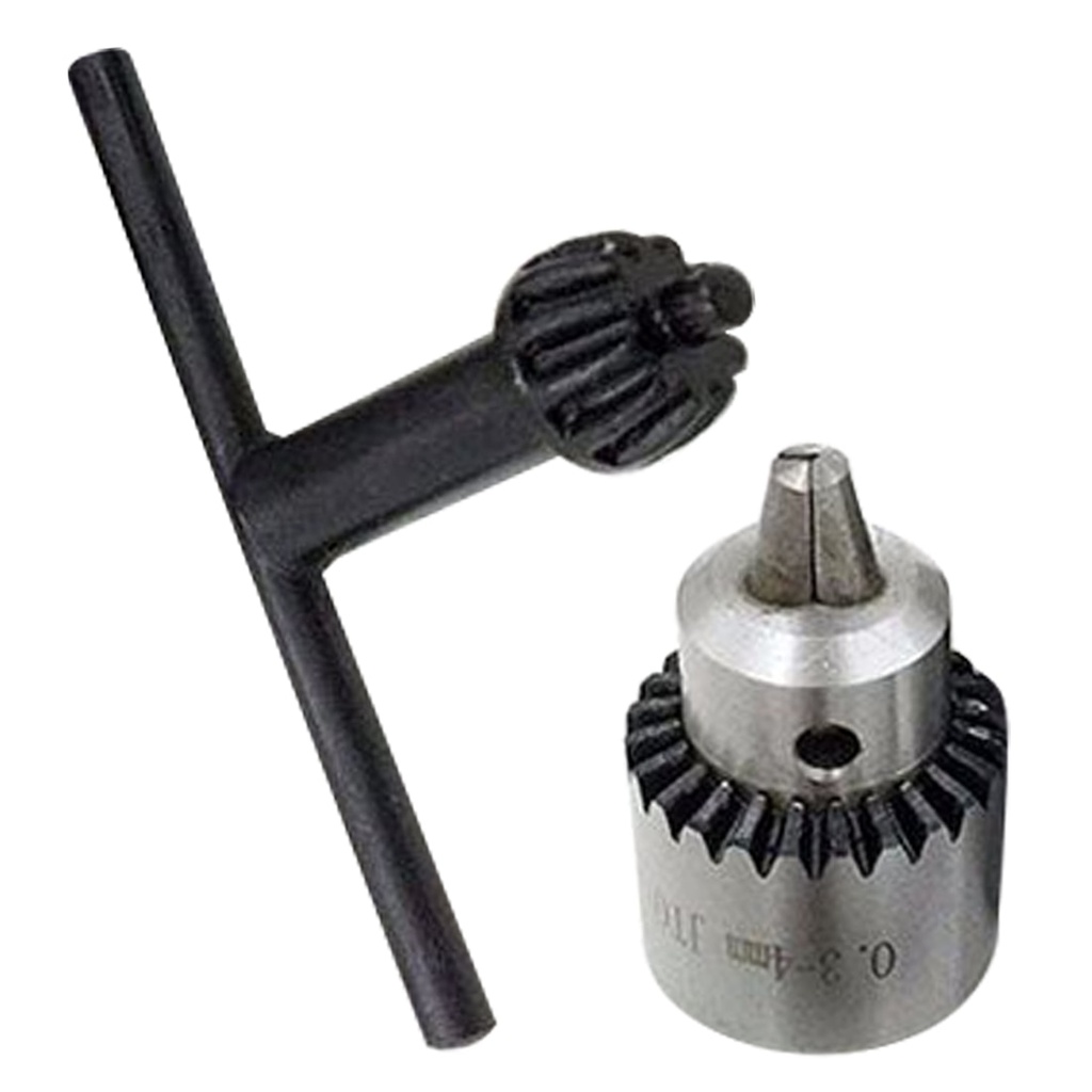 1pc高精度钻头钥匙3.17mm黄铜迷你电动机轴夹紧0.3-4mm JT0锥度