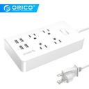 ORICO电子带插座美国插头电源2 AC 4 AC出口电涌保护器4 USB充电器1。