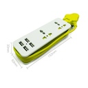 UK插头扩展插座插座插座便携式旅行电动带电源振兴器带有USB 5V 2