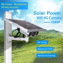 太阳能安全性IP摄像头WiFi 4G 1080p户外无线视频监视P2P运动检测