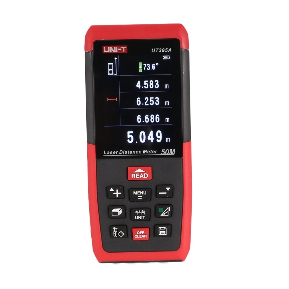 UNI-T UT395A激光距离仪50m射程器带2MP镜头测距仪最佳准确度2mm USB