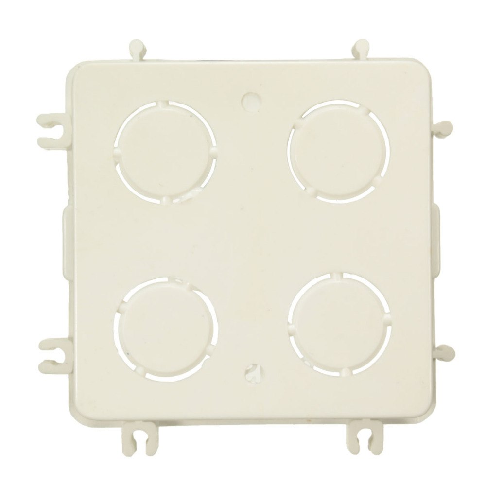 5个86*86mm卡式通用白色壁挂盒，适用于墙壁开关和塑料插座