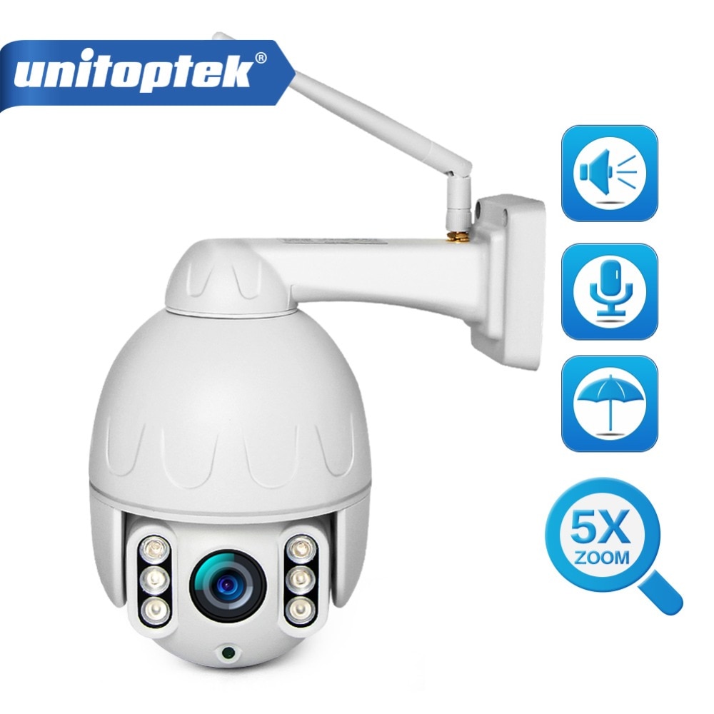 迷你PTZ WiFi IP摄像头1080P 5X变焦室外圆顶无线无线ip摄像头2.0MP夜视50m S
