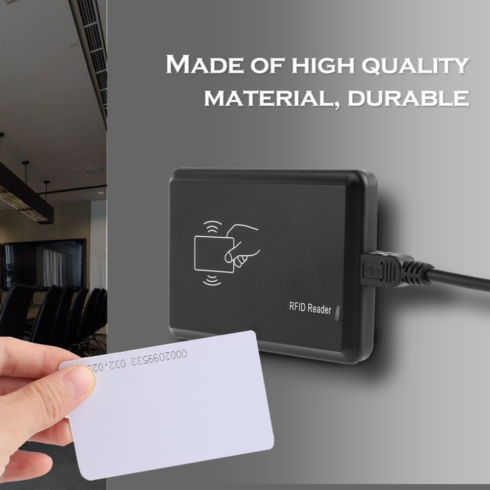 USB 125Khz RFID EM4305 T5567 读写器/烧录器 + 5 个 ID 钥匙扣 + 5 张 ID 卡