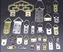 单孔D环/三角形带吊架带螺钉100pcs/pack
