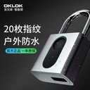指纹挂锁智慧电子锁小锁头家用密码锁挂锁柜子锁学生宿舍防盗锁号