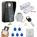 Mountainone Wireless WiFi RFID密码访问控制对讲系统 +电螺栓锁列板