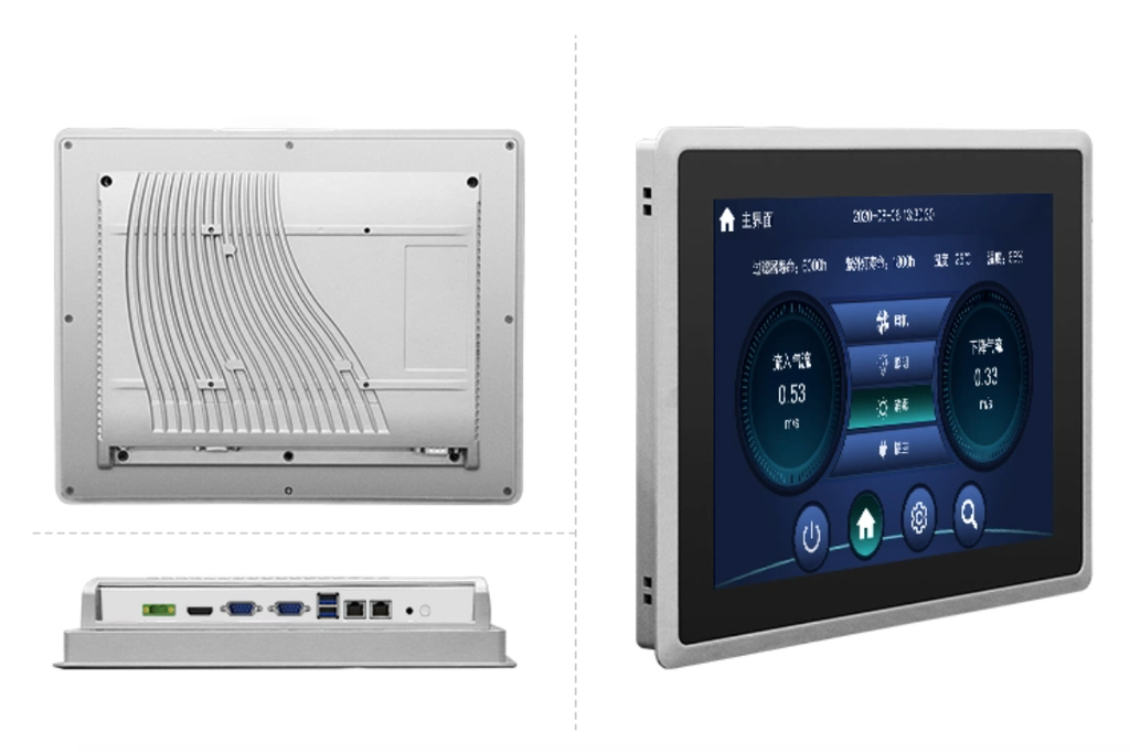 100x100mm Vesa Mount Android / linux / x86 / ubuntu电容触摸屏无风扇12英寸工业面板PC IP65