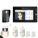 受欢迎的7“ WiFi无线RFID密码视频视频门电话对Intercom DOORCOM ip Camera Home Home Alarm Alarm syste syste