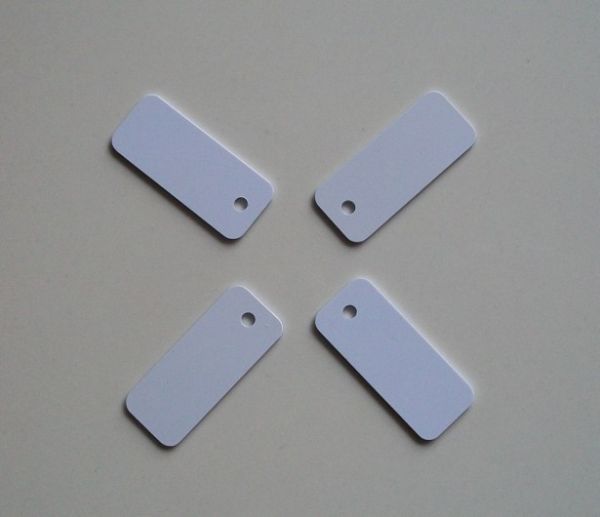 标签RFID 125KHZ PVC材质ID吊牌珠宝迷你小 45X18MM