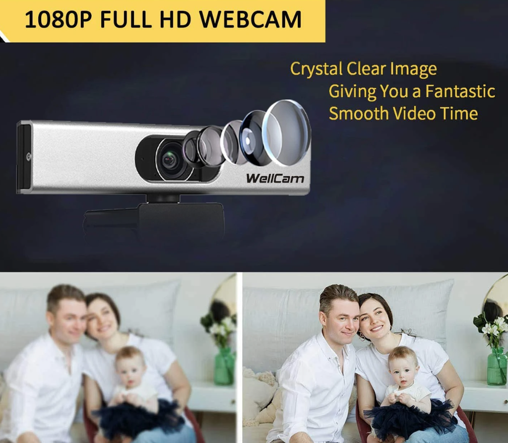 广角和大型镜头会议网络摄像头安全1080p网络摄像头自动重点范围的笔记本电脑现场直播