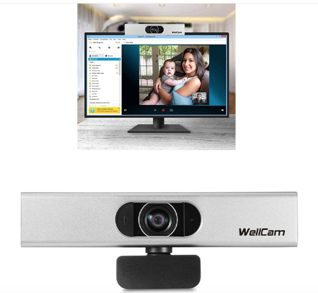 网络摄像头Full HD 1080P视频聊天录音摄像机PC计算机USB 2.0网络摄像头自动焦点