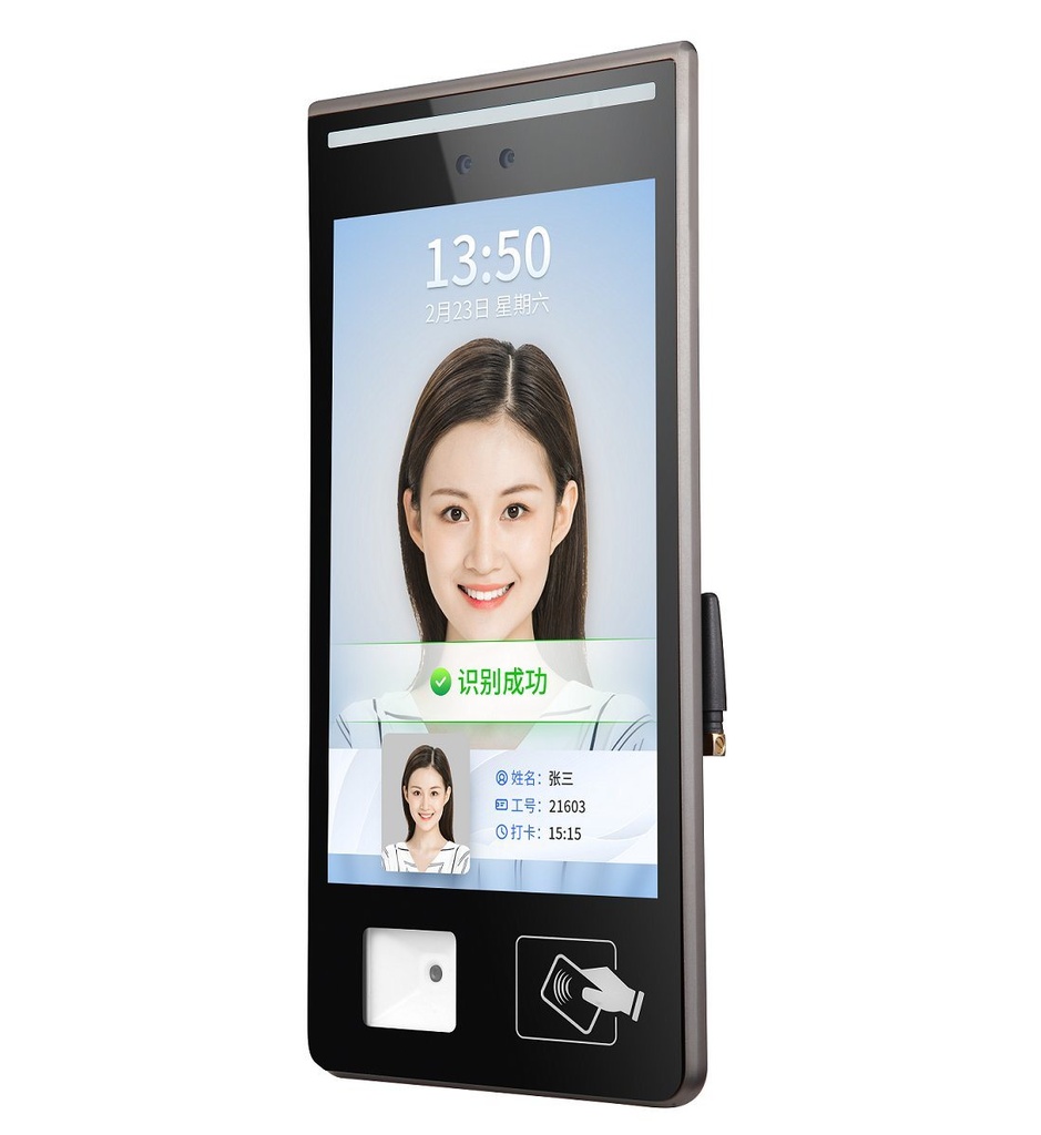 4G WiFi QR RFID触摸屏访问终端单元用于校车
