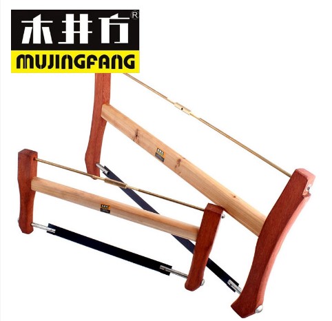mujingfang传统木工大锯桃花心木锯手锯弓形hacksaw框架木工t