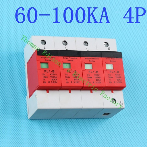 [2010477620-CN] DMWD SPD 4P 60KA〜100KA D〜420VAC家用浪涌保护器保护器保护剂低压ARRESTER设备SU