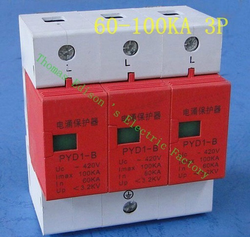 [2010478450-CN] DMWD SPD 3P 60KA〜100KA D〜420VAC家用浪涌保护器保护器保护性低压rartes设备SU SU